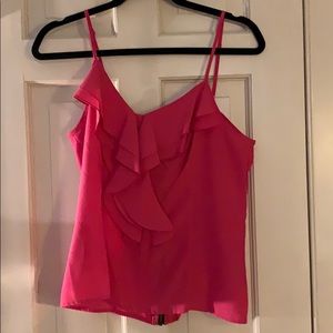 Pink tank with zipper back!